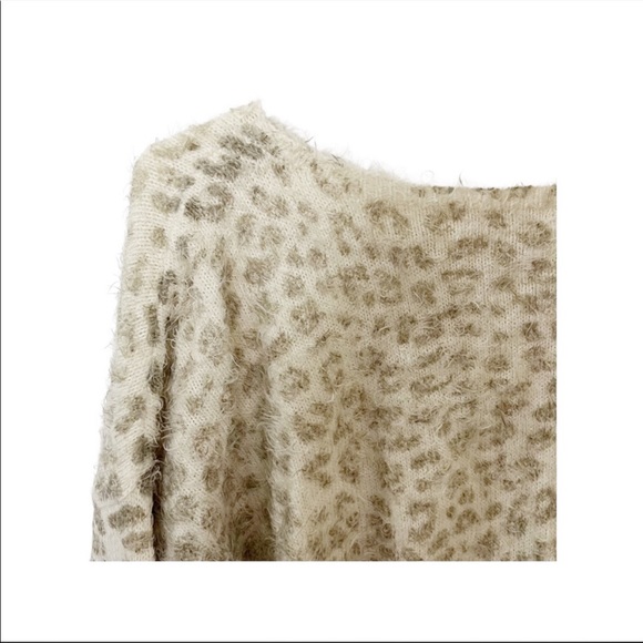 Peyton Primrose Fuzzy Leopard Print Sweater XL - Picture 2 of 4